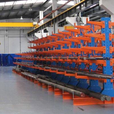 China Custom Industrial Cantilever Corrosion Protection Rack Warehouse Storage Cantilever Racking System For Long Workpieces for sale