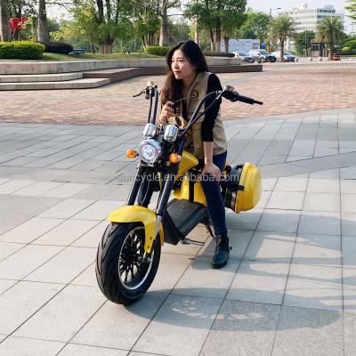 China Eu Warehouse E Chopper Roller 2000W 65km/h Unisex Tire Electric Motorcycle Scooter Wholesale Citycoco M1 for sale