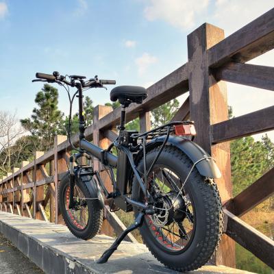 China Aluminum Alloy GaeaCycle X5 500W 7 Speed ​​Fat Tire 20*4 Tire Travel Electric Folding Commuter Bicycle for sale