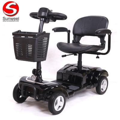 China Wholesale Dismountable Lightweight Cheap Folding Battery Small Electric Mobility Scooter Disabled 4 Wheel For Handicapped for sale