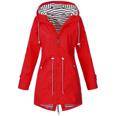 China Anti-Wrinkle Women's Jacket Coat Transition Waterproof Windproof Hooded Jackets Clothing Lightweight Raincoat Outdoor Hiking Tracksuit Women for sale