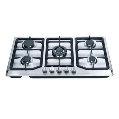 China Changhong factory professional customized modern design stainless steel cooktop 5 burner gas hob for sale