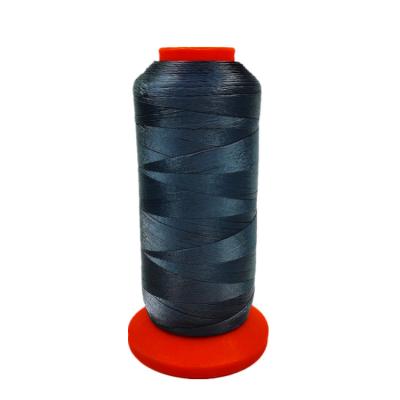 China High Tenacity 210D/2 Dark Gray 100% Color Polyester Filament Sewing Thread for sale