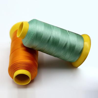 China Factory Supply High Tenacity 250D/2ply Polyester Filament Sewing Thread 100% HT Twisted Multifilament Yarns for sale