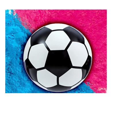 China Gender Reveal Beauty Decorations Soccer Ball Blue And Powder Pink Kit Gender Reveal Baby Shower Party Supplies for sale