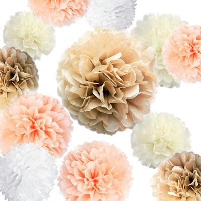 China Birthday Party Party Tissue Paper Pom Pom Kit for Wedding Anniversary Baby Shower Bachelorette Engagement Party for sale