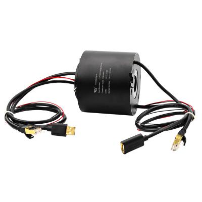 China Hybrid Slip Ring Transferring USB2.0 11 circuits for sale