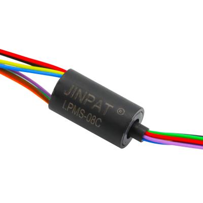 China Super Mini Slip Ring 8 Schaltkreise 0-300 Umdrehungen pro Minute zu verkaufen