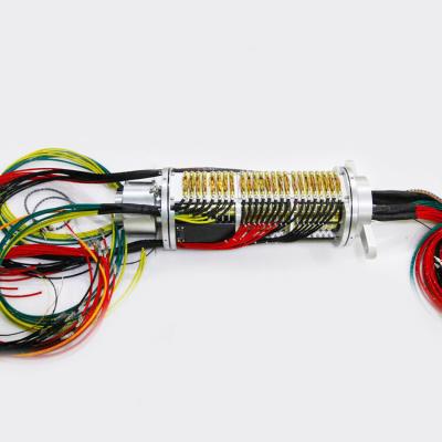 중국 드릴링 플랫폼용 윤활 없이 50A~2500A 전류를 전달하는 대형의 고전류 슬립 링 판매용