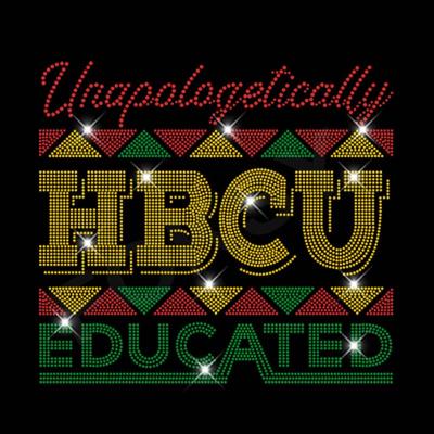 China Colorful Flatback Bling HBCU Letters Rhinestone Hotfix Pattern Designs For T Shirt for sale