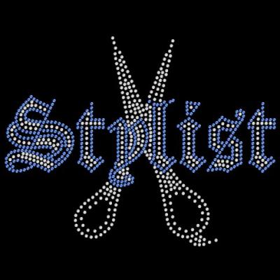 China Custom Flatback Bling Stylist Designs Iron On Rhinestone Transfer for sale