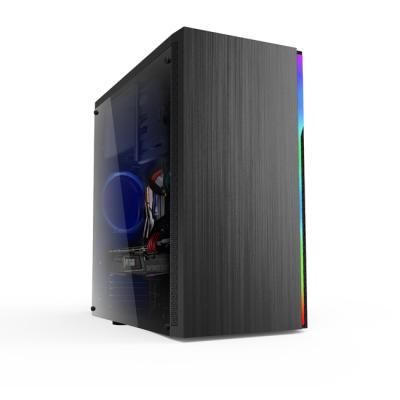 China With Chinese Factories High Quality Fan For Amazon Sell Well Strip Micro Desktop Tower RGB ATX PC Case Computer Case Acrylic Chassis for sale