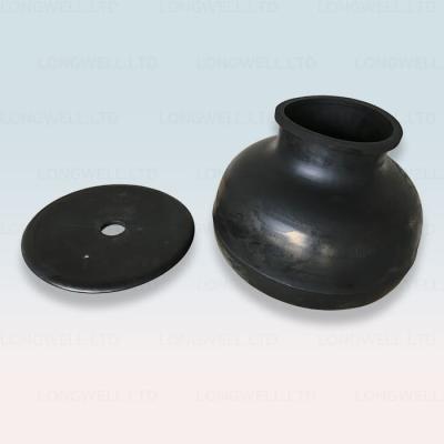 China Drilling Mud Pump Rubber Dampener Bladder Temperature and Corrosion Resistance for sale