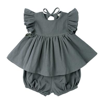 China Wholesale Breathable Girls Tops And Pants Set Kids Outfits Spring Summer Kids Girls Clothing for sale