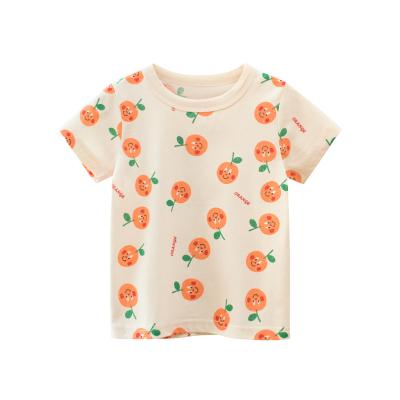 China Baby Boy Girls T-shirt Anti-Shrink Kids Short Sleeve Soft Cotton Summer Children Clothing T-shirts for sale