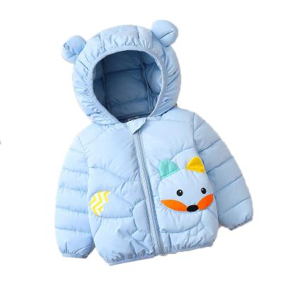 China Anti-wrinkle 2021 new children's clothing children's winter lightweight jacket baby short hooded boys and girls down jacket for sale