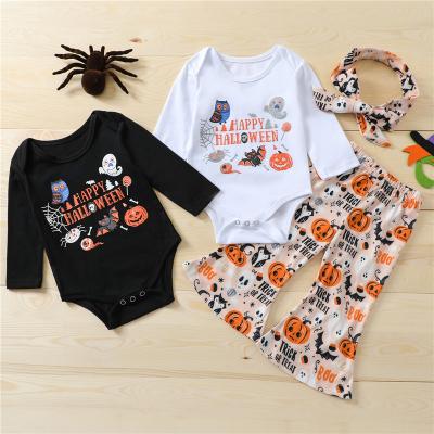 China Breathable Baby Halloween Costume Set Newborn Jumpsuit Autumn Winter Halloween Printed Costume for sale