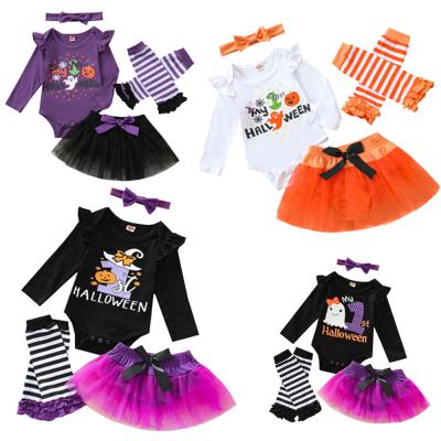 China Breathable Pumpkin Romper Outfit Halloween Baby One Piece Jumpsuit For Toddler Infants Halloween Clothes for sale