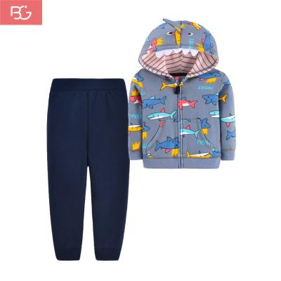 China Baby Boy Clothes Anti-Shrink Sets Winter Autumn Children Outfit Girls Hooded Jacket 2 Pcs Baby Tracksuits for sale