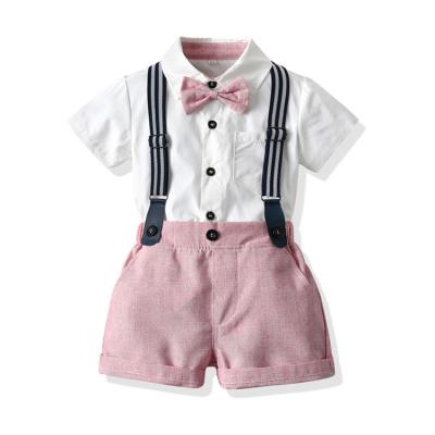 China Wholesale Anti-Shrink Summer T-shirt And Pants Baby Boy Two Piece Set Clothes for sale