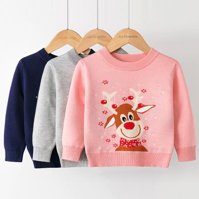 China Christmas sweaters high neck solid merajut gadis sweaters girls knitted thin sweater new children's clothes anti-shrink for sale