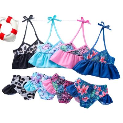 China QUICK DRY Kids Swimsuit Dealing Custom Kids Slit Bikini Swimwear Beach Beachwear for sale