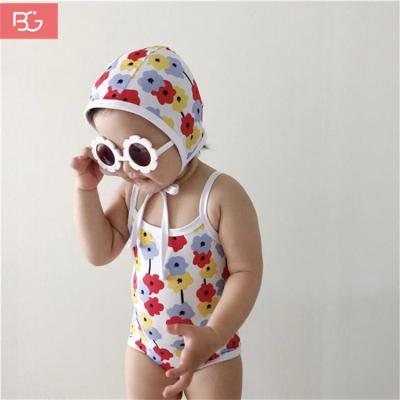 China B&G Breathable Baby Swimsuit Suspenders Bikini For Girls Baby Kids Print Swimwear Beach Wear for sale