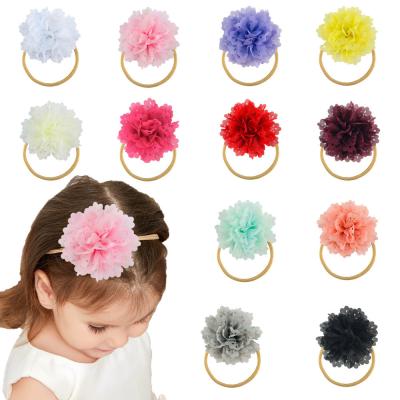 China Wedding new Amazon border head with 20 colors yarn stretch headband European and American children's fashion headwear for sale