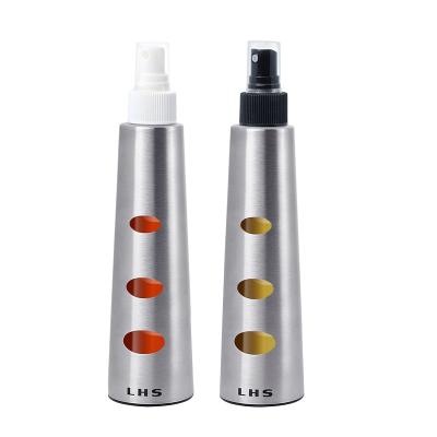 China Sustainable LHS Olive Oil Sprayer Stainless Steel 200ml Bottle Set Of 2 Perfect For BBQ Grilling And Roasting Cooking Wine Vinegar Sprayer for sale