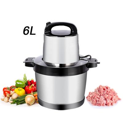 China 1500W 6L Food Vegetable Grinder Chopper Meat Mixer Mincer Electric Meat Grinder for sale