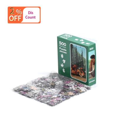 China Developing Intelligence 1000 Piece Puzzles Pieces Custom Kids Customize Game For Kid Baby Adult Board Paper Puzzle for sale