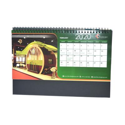 China Eco Friendly Printing Table Calendar 2020-2021Custom Full Color Printing Desk Table Calendar for sale