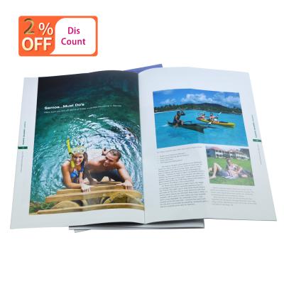 China paper & High Quality Fashion Art Paper Four Color Printing Cardboard Softcover Magazine With Matt Lamination And UV Spot for sale