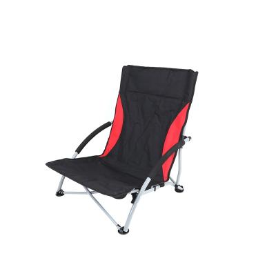 China Low Seat Single Folding Portable Folding Beach Chair Outdoor Durable Extended Foldable Camping Chair for sale