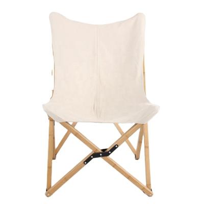 China Easy To Carry Beech Chair Easy Foldable Outdoor Camping Folding Wooden Chair for sale