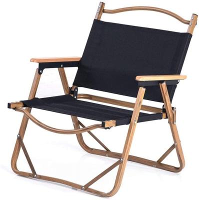 China Modern Camping Furniture Beach Folding Chair Outdoor Fishing Wooden Portable Chair for sale