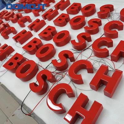 China Hot Selling Easy Installation Promotional Luminous Luminous Characters Stick Resin Led Sign Channel Letter Led Logo Sign for sale