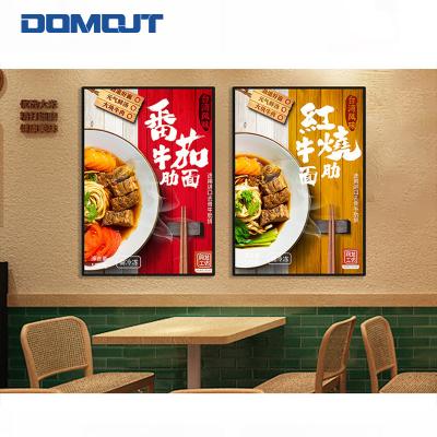 China Indoor Outdoor Led Light Box Slim Light Box Glass Advertising Led Restaurant Menu Board for sale