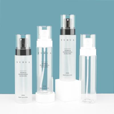 中国 150ml Cylinder Plastic Spray Bottle For Cosmetic Packaging 販売のため