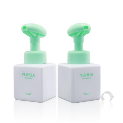 China Empty Liquid Soap Bottle100ml 120ml 150ml 250ml Square Foam Face Cleanser à venda