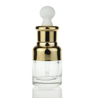 China Hoog - de kwaliteit 20 Ml-Flessen vilt van het de Essentie Kosmetische Serum van het Zorgglas Gouden GLB de Etherische oliefles S032 van de het Druppelbuisjefles Te koop