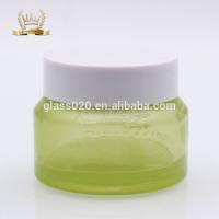 China 15ml 30ml 50ml Skin Care Packaging Green Eye Cream Jar for sale