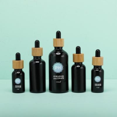 Китай Круглая бамбуковая черная бутылка капельницы эфирного масла 5ml продается