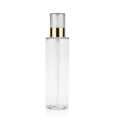 China Clear Sprayer Pump Lotion Glass Bottles 15ml 100ml 150ml With Cap for sale