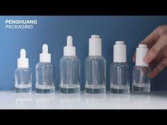 Customized Logo Glass Serum Dropper Bottles For Toner Essence Oil