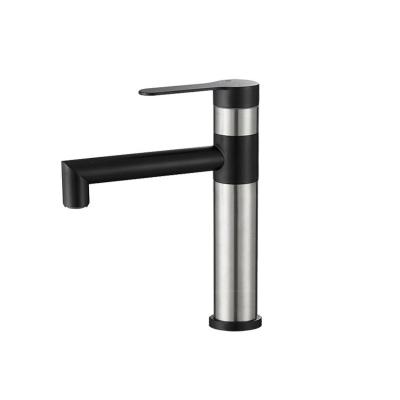 China Metered Faucets Good prices stainless steel 304 hotel washroom hot and cold water basin faucet bathroom tap for sale