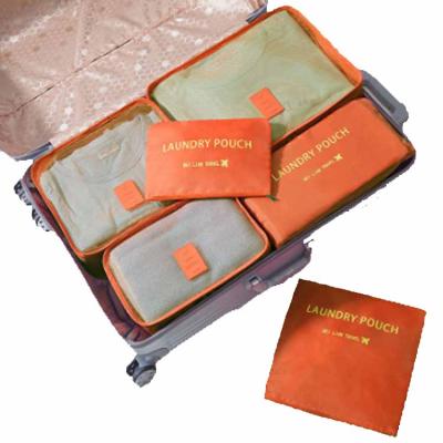 China Lightweight Packing Cubes Travel 6 Set Luggage Organizer Customize Packing Cube For Suitcases for sale