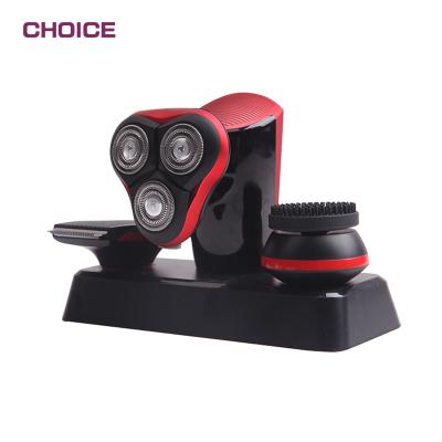 China Triple Blade Business Weekly Razor 3 Heads Rechargeable Battery Floating Electric Shaver For Men for sale