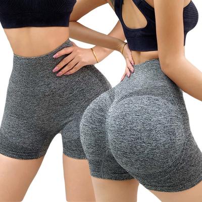 China Seamless Women Workout Yoga Shorts High Waist Booty Lift Gym Shorts Cramp! crack! ruched butt sports lifting shorts pants 2023 for sale