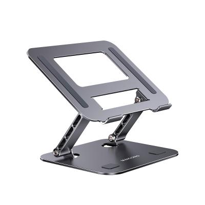 China MC Adjustable Ergonomic Aluminum Desk Portable Foldable Laptop Stand Notebook Stand Computer Table Notebook Stand (Height) for Notebook for sale